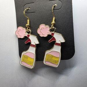 Idiot Repellent Spray Bottle Earrings Handmade Hypoallergenic BUNDLE to Save